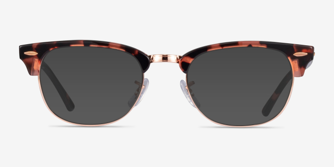 Ray-Ban RB5154 Clubmaster Tortoise Rose Gold AcetateEyeglass Frames from EyeBuyDirect, with Tinted Lenses