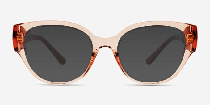 Vogue Eyewear VO5482 Transparent Coral PlasticEyeglass Frames from EyeBuyDirect, with Tinted Lenses
