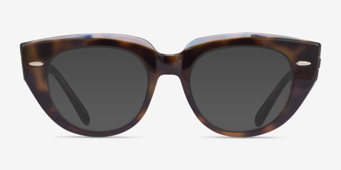 Ray-Ban RB5586 Doreen Tortoise AcetateEyeglass Frames from EyeBuyDirect, with Tinted Lenses