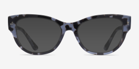 Vogue Eyewear VO5604 Blue Tortoise Acétate Montures de lunettes de vue d'EyeBuyDirect, with Tinted Lenses