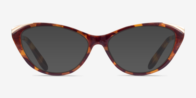 Ralph RA7121 Brown Tortoise PlasticEyeglass Frames from EyeBuyDirect, with Tinted Lenses