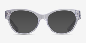 Ralph RA7141 Transparent Acétate Montures de lunettes de vue d'EyeBuyDirect, with Tinted Lenses