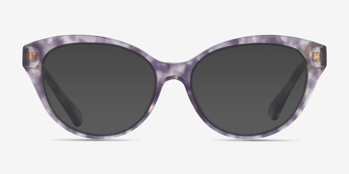 Ralph RA7116 Purple Tortoise AcetateEyeglass Frames from EyeBuyDirect, with Tinted Lenses