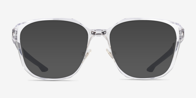Oakley Slender Polished Clear PlasticEyeglass Frames from EyeBuyDirect, with Tinted Lenses