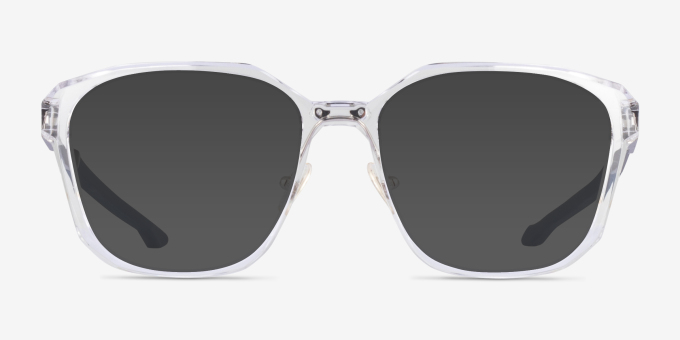 Oakley Slender Polished Clear PlasticEyeglass Frames from EyeBuyDirect, with Tinted Lenses