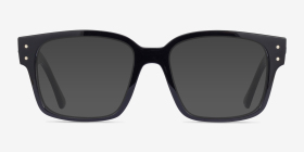 Ray-Ban RB7256 Laurene Noir Acétate Montures de lunettes de vue d'EyeBuyDirect, with Tinted Lenses