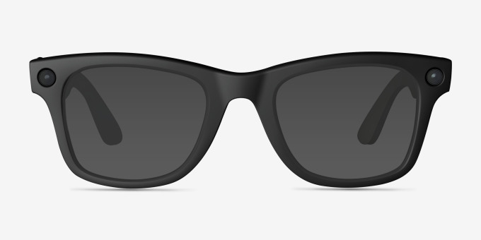 Ray-Ban Meta Wayfarer (Gen 1) Black Plastic from EyeBuyDirect, with Tinted Lenses