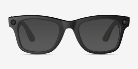 Ray-Ban Meta Wayfarer (Gen 1) Matte Black Plastic from EyeBuyDirect, with Tinted Lenses