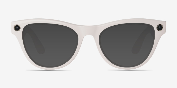 Ray-Ban Meta (Gen 1) Skyler Shiny Chalky Gray Plastic from EyeBuyDirect, with Tinted Lenses