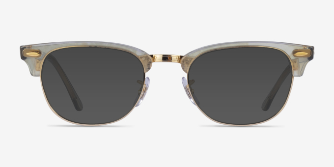 Ray-Ban RB5154 Clubmaster Change Photo Waves Gray AcétateMontures de lunettes de vue d'EyeBuyDirect, Avec des Verres Teintés