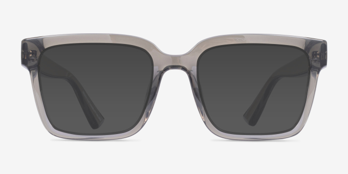 Armani Exchange AX3133U Shiny Transparent Gray Alternative MaterialsEyeglass Frames from EyeBuyDirect, with Tinted Lenses