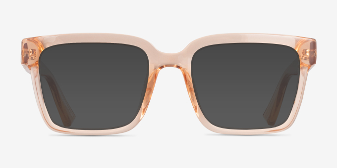 Armani Exchange AX3133U Shiny Transparent Peach Matériaux biosourcésMontures de lunettes de vue d'EyeBuyDirect, Avec des Verres Teintés
