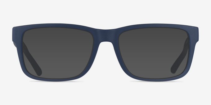 Armani Exchange AX3016 Matte Navy Blue Matériaux biosourcésMontures de lunettes de vue d'EyeBuyDirect, Avec des Verres Teintés