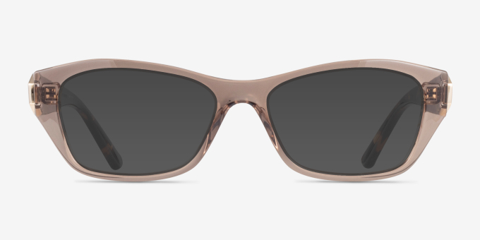 Vogue Eyewear VO5676 Transparent Brown Matériaux biosourcésMontures de lunettes de vue d'EyeBuyDirect, Avec des Verres Teintés