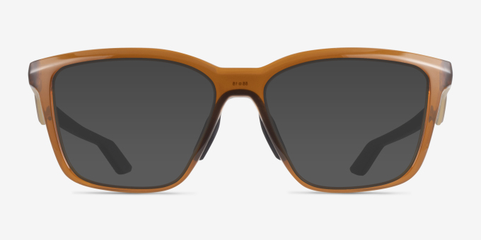 Oakley Enigma Mass Transparent Dark Amber MetalEyeglass Frames from EyeBuyDirect, with Tinted Lenses
