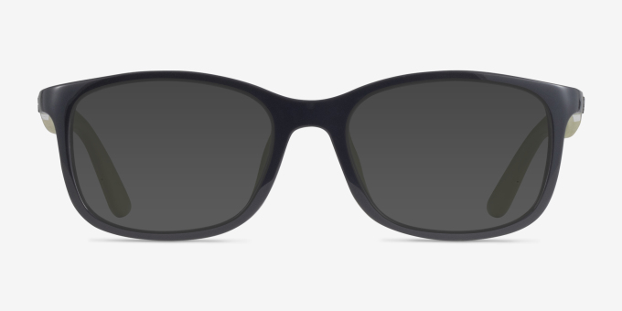 Ray-Ban RB1644 Gray With Rubber Green Alternative MaterialsEyeglass Frames from EyeBuyDirect, with Tinted Lenses