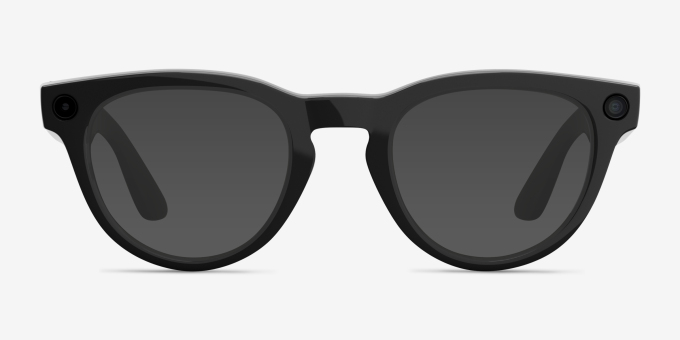 Ray-Ban Meta Headliner (Gen 2) Shiny Black Plastic from EyeBuyDirect, with Tinted Lenses