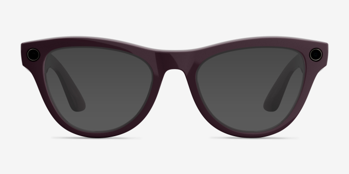 Ray-Ban Meta (Gen 2) Skyler Shiny Mystic Violet Plastic from EyeBuyDirect, with Tinted Lenses