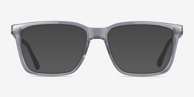 Armani Exchange AX3103 Shiny Transparent Gray PlastiqueMontures de lunettes de vue d'EyeBuyDirect, Avec des Verres Teintés