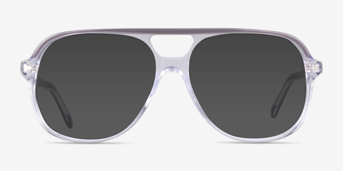 Ray-Ban RB5698 Gray Transparent AcétateMontures de lunettes de vue d'EyeBuyDirect, Avec des Verres Teintés
