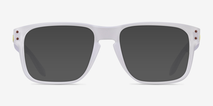 Oakley Holbrook Rx Matte Clear PlasticEyeglass Frames from EyeBuyDirect, with Tinted Lenses