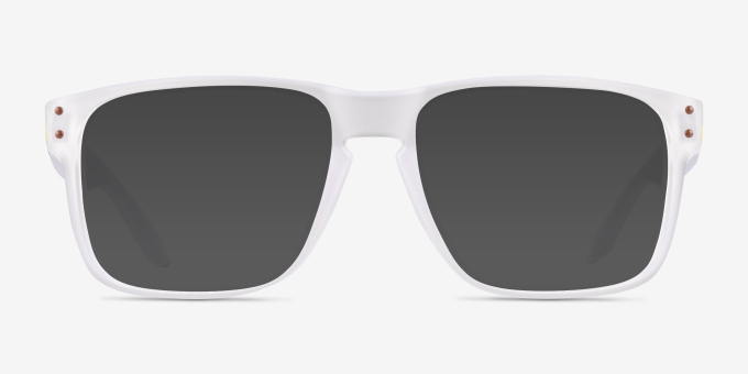 Oakley Holbrook Rx Matte Clear PlasticEyeglass Frames from EyeBuyDirect, with Tinted Lenses
