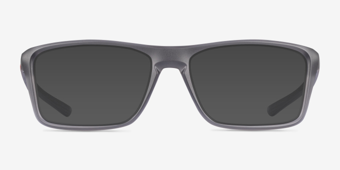 Oakley Rafter Satin Gray Smoke PlasticEyeglass Frames from EyeBuyDirect, with Tinted Lenses