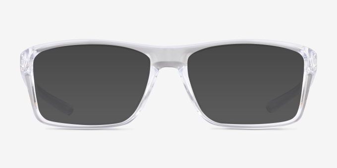 Oakley Rafter Polished Clear PlasticEyeglass Frames from EyeBuyDirect, with Tinted Lenses