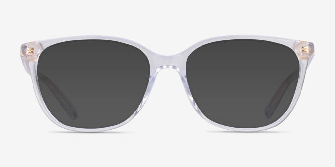 Michael Kors MK4067U Santa Clara Transparent AcétateMontures de lunettes de vue d'EyeBuyDirect, Avec des Verres Teintés