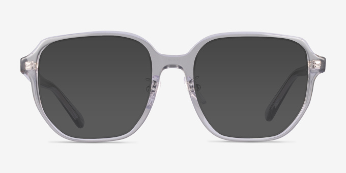 Ray-Ban RB5424D Transparent Gray AcetateEyeglass Frames from EyeBuyDirect, with Tinted Lenses