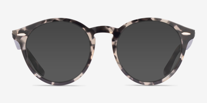 Ray-Ban RB7680V Larry Gray Tortoise AcetateEyeglass Frames from EyeBuyDirect, with Tinted Lenses