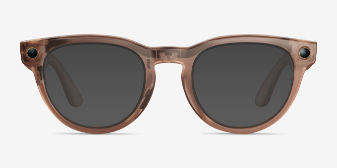 Ray-Ban Meta (Gen 2) Headliner Matte Peach Plastic from EyeBuyDirect, with Tinted Lenses