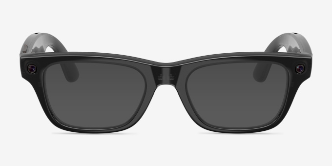 Ray-Ban Meta Blayzer Optics (Gen 2) Shiny Transparent Black Plastic from EyeBuyDirect, with Tinted Lenses
