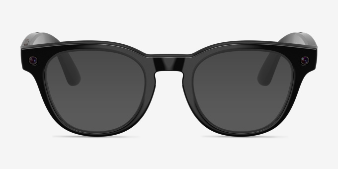 Ray-Ban Meta Scriber Optics (Gen 2) Shiny Black Plastic from EyeBuyDirect, with Tinted Lenses