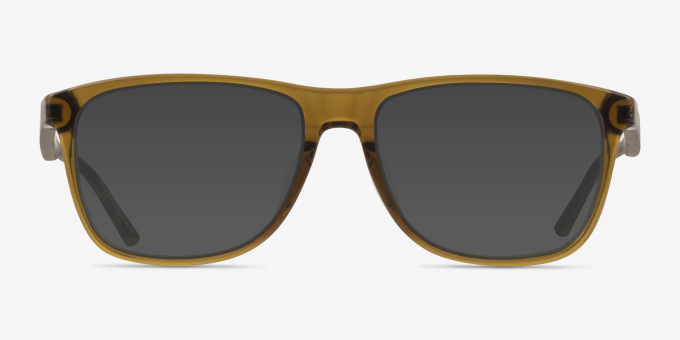 Armani Exchange AX3048F Shiny Transparent Green AcétateMontures de lunettes de vue d'EyeBuyDirect, Avec des Verres Teintés