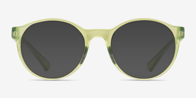 Oakley Spindrift Rx Polished Translucent Fern PlasticEyeglass Frames from EyeBuyDirect, with Tinted Lenses