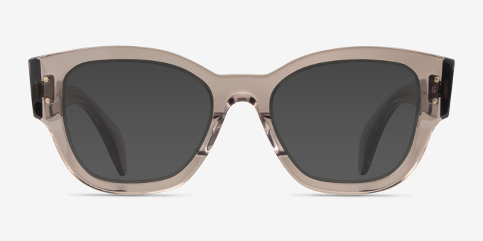Ray-Ban RB7681V Jorge Transparent Gray AcetateEyeglass Frames from EyeBuyDirect, with Tinted Lenses