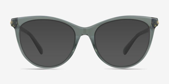 Swarovski SK2064 Transparent Green AcetateEyeglass Frames from EyeBuyDirect, with Tinted Lenses