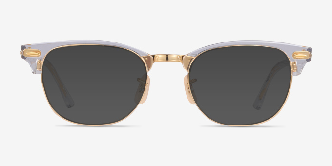 Ray-Ban RB5154 Clubmaster Transparent AcétateMontures de lunettes de vue d'EyeBuyDirect, Avec des Verres Teintés