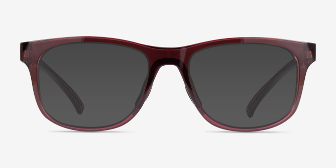 Oakley Leadline RX Transparent Iron Red PlasticEyeglass Frames from EyeBuyDirect, with Tinted Lenses