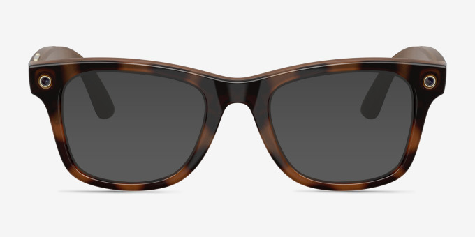 Ray-Ban Meta (Gen 3) Wayfarer Optics Polished Havana Plastic from EyeBuyDirect, with Tinted Lenses
