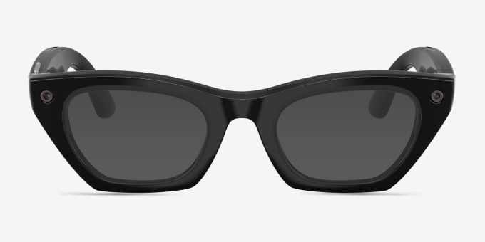 Ray-Ban Meta (Gen 3) Zena Optics Shiny Black Plastic from EyeBuyDirect, with Tinted Lenses