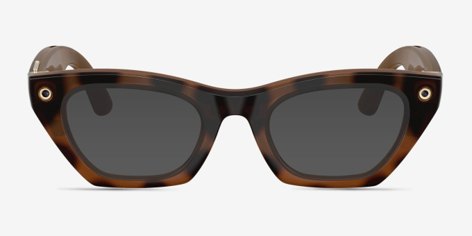 Ray-Ban Meta (Gen 3) Zena Optics Polished Havana Plastic from EyeBuyDirect, with Tinted Lenses