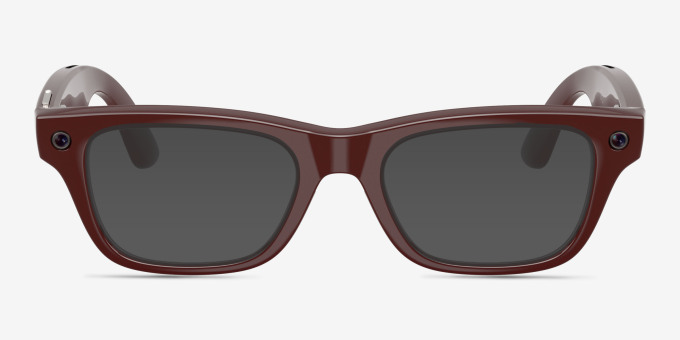 Ray-Ban Meta (Gen 2) Blayzer Optics Shiny Brick Brown Plastic from EyeBuyDirect, with Tinted Lenses