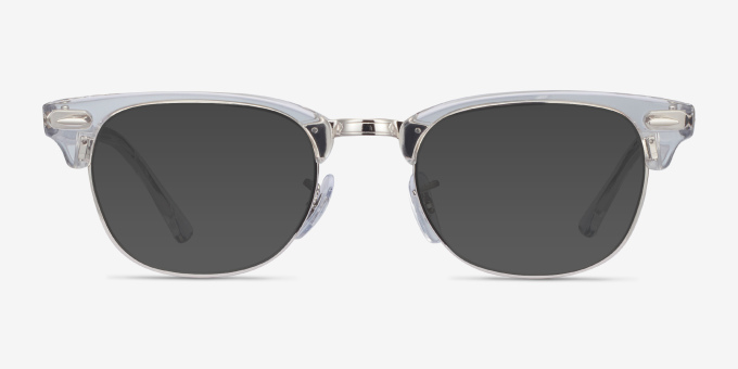 Ray-Ban RB5154 Clubmaster Clear Acetate, MetalEyeglass Frames from EyeBuyDirect, with Tinted Lenses