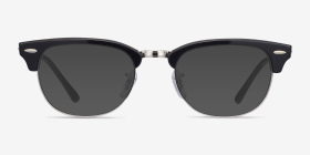 Ray-Ban RB5154 Clubmaster Noir Acetate-metal Montures de lunettes de vue d'EyeBuyDirect, with Tinted Lenses