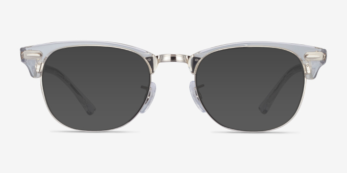 Ray-Ban RB5154 Clubmaster Clear Acetate, MetalEyeglass Frames from EyeBuyDirect, with Tinted Lenses