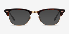 Ray-Ban RB5154 Clubmaster Gold Tortoise Acetate-metal Montures de lunettes de vue d'EyeBuyDirect, with Tinted Lenses