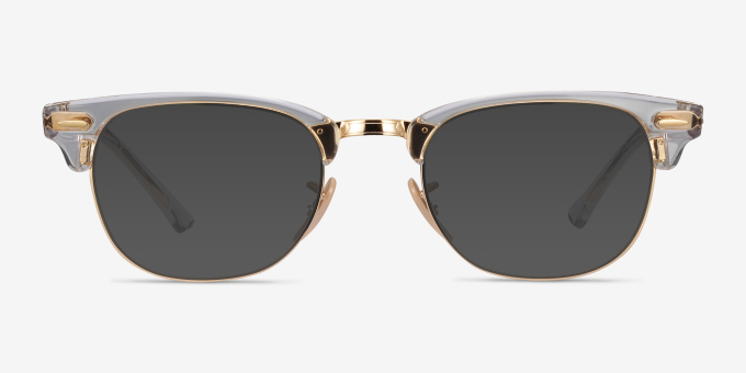 Ray-Ban RB5154 Clubmaster Transparent Acetate, MetalEyeglass Frames from EyeBuyDirect, with Tinted Lenses