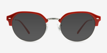 Red tinted best sale ray bans